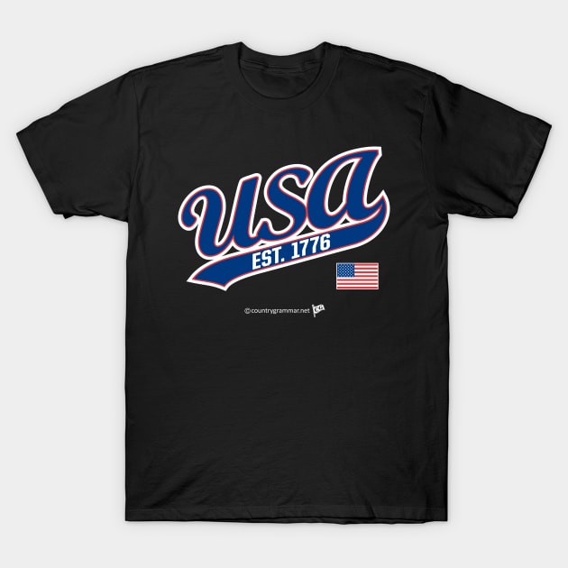 USA ultimate Script T-Shirt by trevorb74